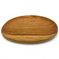 Plateau de service rond en bois |   Plateau de service en bois fait main |   Plateau à collation en bois |   Plateau en bois naturel pour la salle à manger et la cuisine