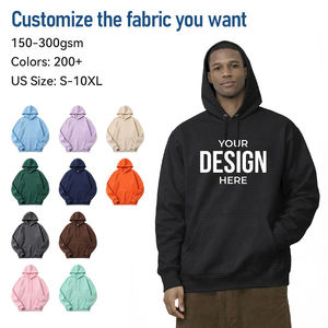 เสื้อพูลโอเวอร์ผู้ชายขายดี ผ้าฝ้าย 100% เนื้อหนา คุณภาพสูง ทรงโอเวอร์ไซส์ สไตล์สตรีทแวร์  แบบเรียบ  สำหรับฤดูหนาว  สามารถสั่งทำลายพิมพ์ด้านหน้าได้ - Product Image 4