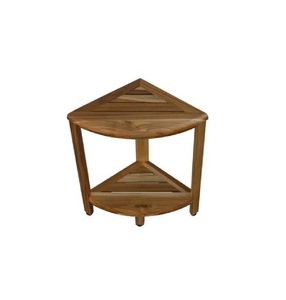 Banco de ducha de madera de teca hecho en Indonesia, muebles de madera maciza - Product Image 1