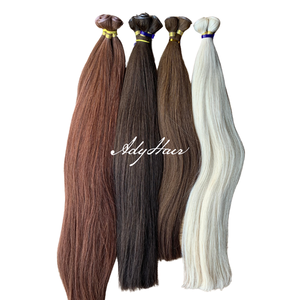Extensiones de cabello humano virgen vietnamita de alta calidad para Genius Weft, cutícula alineada, textura profunda suelta, caída libre Natural - Product Image 1
