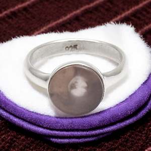 Brilliant Round Cut Rose <b>Quartz</b> Gemstone <b>Ring</b> Made From 925 Solid Sterling Silver Bezel Set Band Handmade Bohemian Jewelry - Product Image 3