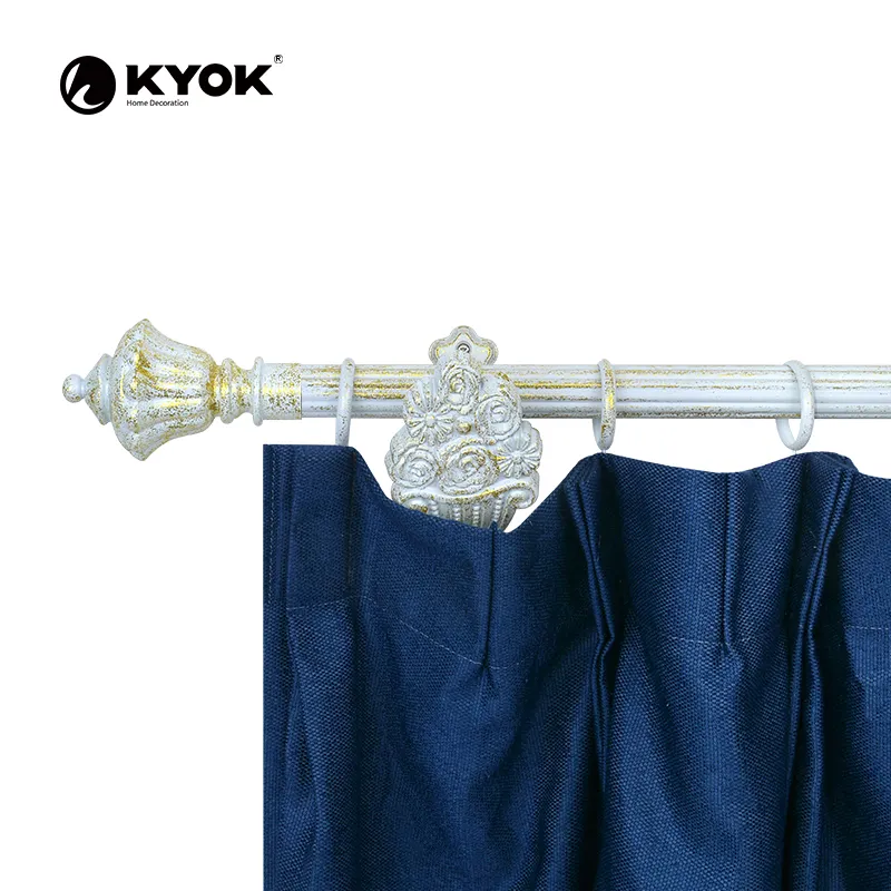 KYOK Rust-Resistant And Long-Lasting Expandable Window Curtain Poles Drapes Rod And Rail Accessories