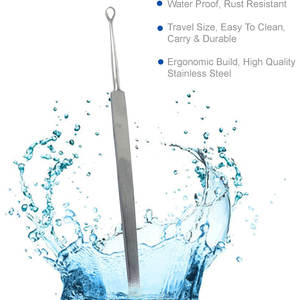 Herramienta Profesional para la Eliminación de Cera de Oídos, Kit Limpiador de Cera de Acero Inoxidable Médico, Cepillo para Cera de Oídos, Cureta, Hisopo Reutilizable - Product Image 4