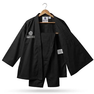 Kimono de karaté personnalisé de haute qualité en polyester, approuvé WKF, léger, blanc, en coton Micr@Tech Sports MTS-KS-003, unisexe - Product Image 5