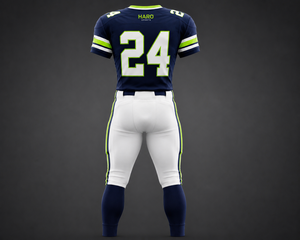 Ensemble d'uniformes de football américain sur mesure de qualité supérieure, maillot de football sublimé avec pantalon de football intégré - Product Image 2