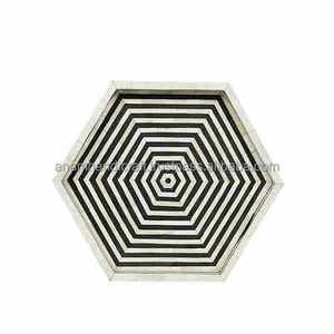 Plateau de service en bois fabriqué à la main écologique personnalisé de haute qualité en bois naturel pour la maison ou un restaurant ou un hôtel - Product Image 2