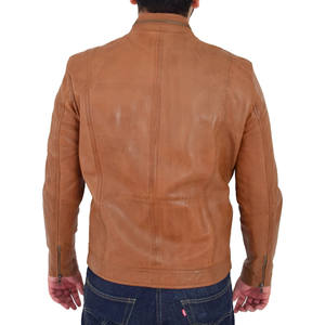 Veste en cuir d'hiver pour homme, nouvelle collection, design personnalisé, respirante, style bomber. - Product Image 6