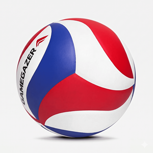 Ballon de volley-ball professionnel en cuir, taille 5, personnalisé avec logo OEM, souple, léger, durable, cousu à la machine, pour entraînement intérieur/extérieur, fabrication usine - Product Image 4