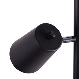 Lampada da Terra LED da 62,2 Pollici con 3 Luci Regolabili, Finitura Nero Opaco per Soggiorno - Product Image 3