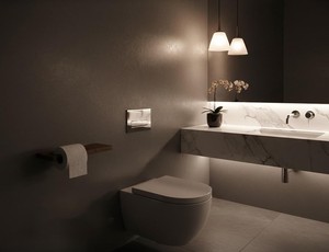 Portarrollos de Papel Higiénico de Madera con Estante, Soporte de Pared para Rollo de Papel Higiénico con Soporte para Teléfono y Estante de Almacenamiento, Madera Rústica - Product Image 3