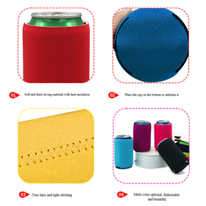 Custom Beverage Marketing Sleeve Printed Neoprene Can Holder OEM ODM Factory Manufacturer Exporter - Product Image 3