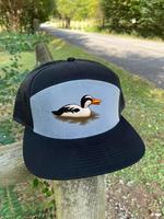 Casquette Trucker Injae Vina personnalisée avec patch en cuir PVC brodé, 7 panneaux, dos en maille, performance, sports de plein air, cyclisme, plage, snapback