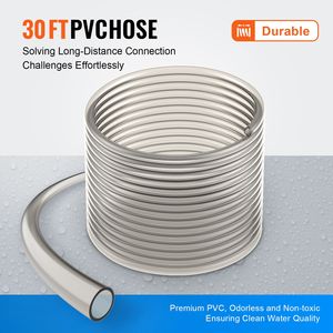 Aspiratore per ghiaia per acquario con sifone, tubo in PVC da 9 metri e 3 tipi di connettori, in scatola, per la pulizia dell'acquario - Product Image 5