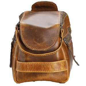 Bolsa de Aseo Vintage de Gran Capacidad con Cierre de Cremallera, Diseño de Letras en Poliéster, Resistente al Agua, para Viajes, para Hombre - Product Image 4