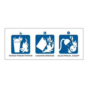Étiquettes adhésives durables Brady pour extincteurs à produits chimiques secs et hydrocarbures halogénés - Product Image 3
