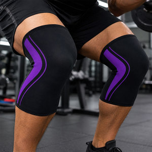 Logo personnalisé, soutien de compression pour les genoux unisexe haute performance, tissu néoprène, idéal pour la musculation et le powerlifting. - Product Image 5