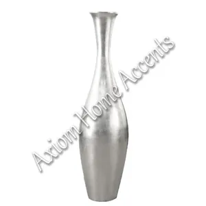 Elegante Florero de Metal con Acabado de Cristal para Bodas Modernas y Arreglos Florales Decorativos Axiom Home - Product Image 6