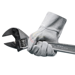 Guantes de Construcción de Piel de Cabra de Alta Calidad y Bajo Costo, Resistentes al Fuego y a Cortes, Equipo de Seguridad para Soldadura, Construcción, Mecánica y Conducción - Product Image 4