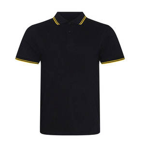 Camisa Polo de Algodón de Manga Corta, Corte Regular, Ribete en Contraste, Estilo Casual, Color Sólido, Tejido de Punto Piqué - Product Image 3