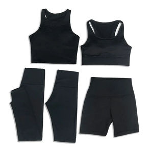 Ensemble de yoga taille haute sans couture pour femme : Leggings et brassière de sport 2 pièces pour l'entraînement, la gym et le fitness - Product Image 4