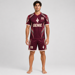 Ropa Deportiva Profesional Sublimada con Tela de Poliéster de Impresión Completa para Uniformes de Fútbol, Entrenamiento y Competencia - Product Image 1