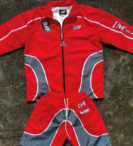 Custom Logo Breathable Nylon Tracksuit Unisex Windbreaker <b>Jacket</b> with Shorts Streetwear Wholesale - Product Image 2