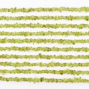 Peridoto verde natural en bruto, cuentas sueltas de 4-5 mm, peridoto para la fabricación de joyas, venta al por mayor, suministros de piedras preciosas a granel. - Product Image 3