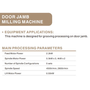 Machine à scier horizontale automatique pour le fraisage et le rainurage des cadres de portes, équipement de menuiserie - Product Image 3