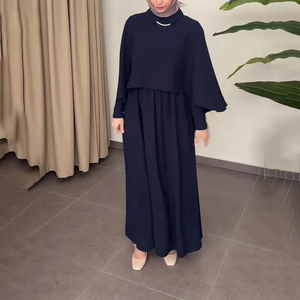 Ensemble de robe et châle pour femmes musulmanes, 2 pièces, robe longue, jalabiya, maroc, Dubaï, kaftan, vestidos, abayas, tenues pour l'Aïd et le Ramadan - Product Image 2