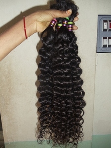 7HILLSHUMANHAIR Cabello Humano Virgen Indio Ondulado de Primera Calidad 100% Natural, Doble Trama a Máquina, Cabello Humano Remy sin Procesar en Paquetes - Product Image 1