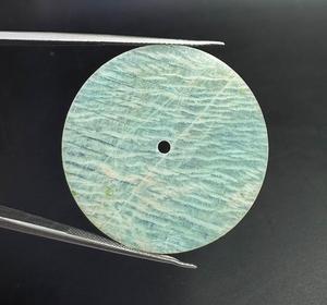 Cadran de montre avec mouvement NH35, pierre amazonite naturelle bleue, disque de 31,5 mm, épaisseur de 0,7 mm, classique et élégant pour la fabrication de montres - Product Image 6