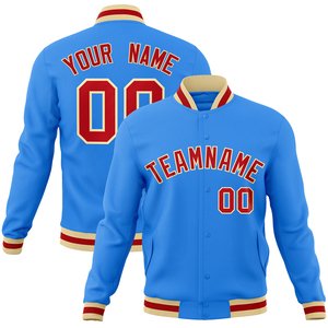 Customizable Winter Bomber <b>Jacket</b> for Men <b>Women</b> Kids-Breathable Baseball Varsity Style Custom Logo Embroidery Wool Leather - Product Image 6