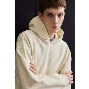 Sudadera con Capucha TWIN CITY para Hombre, Corte Holgado, Felpa de Algodón, Color Sólido Informal, Diseño con Bolsillos, Ropa de Otoño - Product Image 4