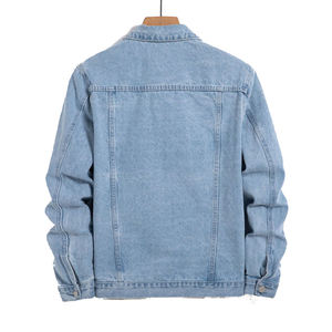 Chaqueta de Mezclilla de Algodón de Alta Calidad, Chaqueta de Mezclilla Personalizada para Hombre, Ropa Casual de Calle para Hombre, Abrigo de Mezclilla de Moda para Otoño e Invierno - Product Image 2