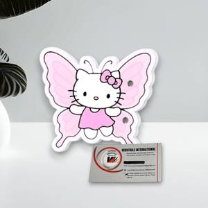 ขนตาปลอมอะคริลิคแม่เหล็กทรงรูปหัวใจรูปไข่ลายผีเสื้อน่ารักแบบปรับแต่งได้ ลายเฮลโลคิตตี้ รักษาสิ่งแวดล้อม ใช้ซ้ำได้ - Product Image 6