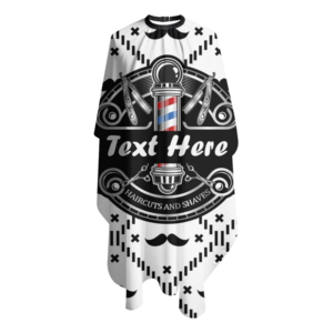 Service OEM, Logo Personnalisé, Fermeture à Pression Réglable, Imprimé Moustache, Cape de Salon Imperméable, Logo Personnalisé, Vente Chaude, Nouvelle Arrivée - Product Image 1