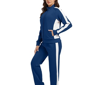 Ensemble de survêtement décontracté pour femme, coupe-vent, à capuche, avec perles, écologique, manches longues, léger, couleur unie, pour l'automne - Product Image 1
