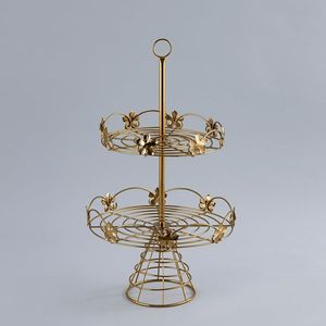 Elegant Round Metal <b>Cake</b> Stand For Dessert Table Setup And <b>Cake</b> Presentation For <b>Wedding</b> And Birthday Events - Product Image 5