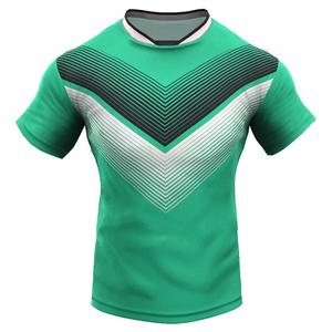 Custom Rugby Shirt & Jersey <b>Set</b> 100% Polyester Sublimation School Club & Logo Customized Sportswear Uniform for Rugby Teams - Product Image 2