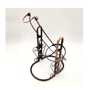 <b>Wine</b> Bottle Holder <b>Stand</b> Decorative Metal <b>Wine</b> Holder <b>Rack</b> for Kitchen Dining Table & Bar Stylish Home Decor Gift Item - Product Image 1