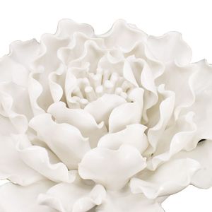 Decorazione Murale in Ceramica Crema Fatta a Mano D5.9x2.8 Come Elegante Adesivo da Parete - Product Image 3