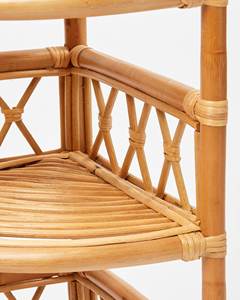 Nordic Style Natural Rattan Shelving Multi Tier Corner Display Shelf For Children Toys <b>Books</b> Interior Home Decor Cross Accent - Product Image 3