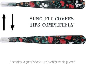 Ensemble de pinces à épiler pointues de précision, en acier à haute teneur en carbone durable, 11,5 cm, pour femmes et hommes, pour l'épilation des poils incarnés, outil de toilettage des sourcils - Product Image 4