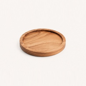 Posavasos Decorativo de Lujo Hecho a Mano en Madera de Acacia Pulida con Logotipo Personalizado para Decoración de Mesa en Hogar, Cafetería o Restaurante - Product Image 3