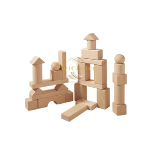 VietChoice Preschool Wooden Block <b>Toy</b> Set With 100 Colored Pieces Educational Creative Play Gift for Kids - Product Image 1