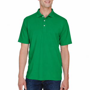 Camisa Polo Verde Personalizada para Hombre, Polo de Golf de Manga Corta de Algodón Piqué Premium, Camisa Polo Informal para Uniforme de Negocios - Product Image 1