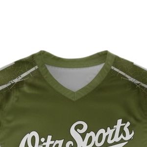 Unisex Olive Green White Sublimated Lacrosse Jersey Lightweight Polyester <b>Athletic</b> Shirt Training Sports Wear Apparel - Product Image 3