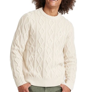 Haute qualité 100% coton hommes pull décontracté hiver mode chaud confortable vêtements tricotés avec Logo avant en gros disponible - Product Image 5