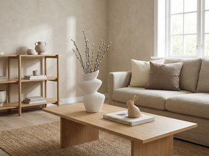 Vase en céramique artisanal de haute qualité, style Wabi-Sabi vintage, en grès cuit au four, pour table, par UO INDIA - Product Image 6