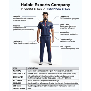 Ensembles de vêtements d'extérieur pour hommes : Gilet en maille torsadée coupe ample personnalisé et survêtement Blokecore Haible Exports - Product Image 5
